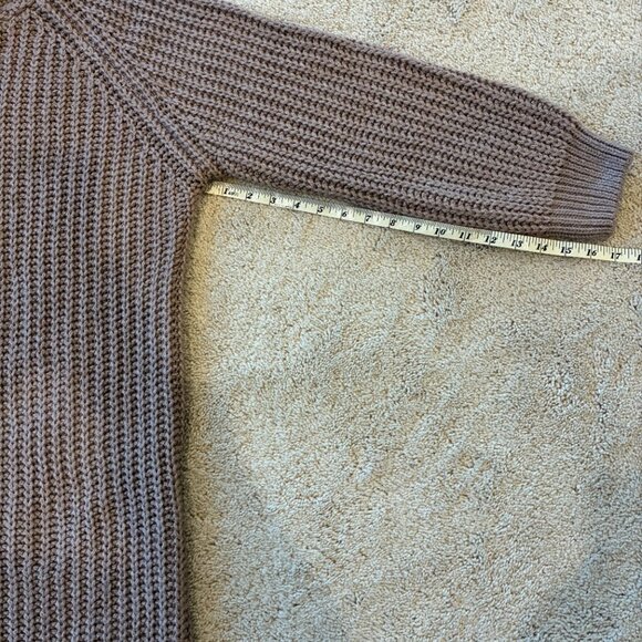 NWT Cozy Knit Drawstring Hoodie Sweater Dress Dusty Pink - Picture 12 of 12